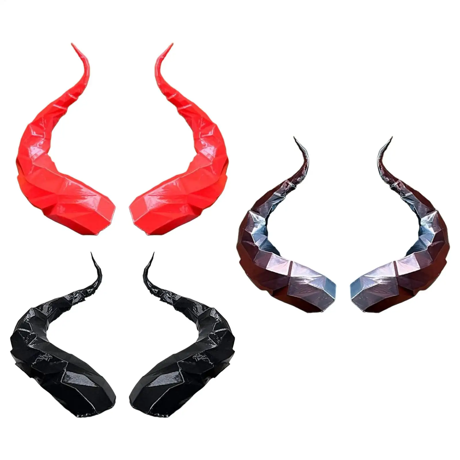 Motorcycle Helmet Horns Helmet Devil Corner Decoration Modification Outdoor Riding Evil Horns Motorbike Helmet Decor Accessories