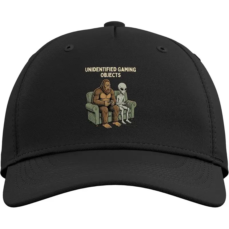 Unidentified Gaming Objects Bigfoot Alien Video Games Adjustable Baseball Hat