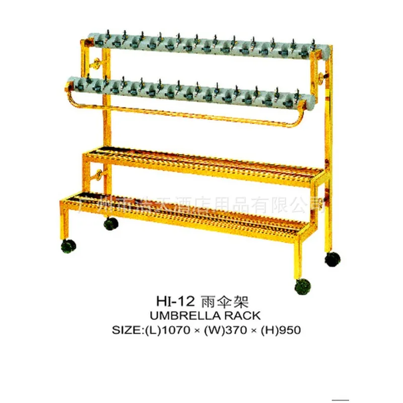 Direct sales stainless steel titanium umbrella frame Hotel umbrella frame 24 heads square tube titanium umbrella frame with lock