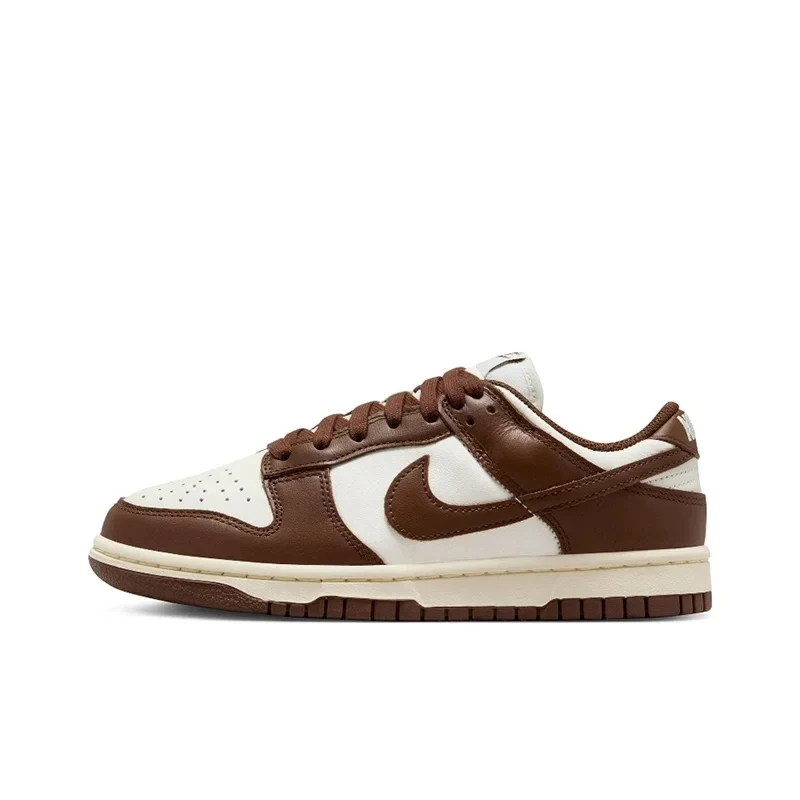 

Original Nike Dunk Low 'Surfaces in Brown and Sail' Women's Skateboarding Shoes Chocolate Brownish White Sneakers DD1503-124