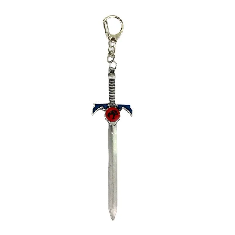 Thundercats Weapon Sword Pendants Key Chain Metal Lion Mark Logo Keychains Key Rings Men Movie Jewelry Key Holder Chaveiro