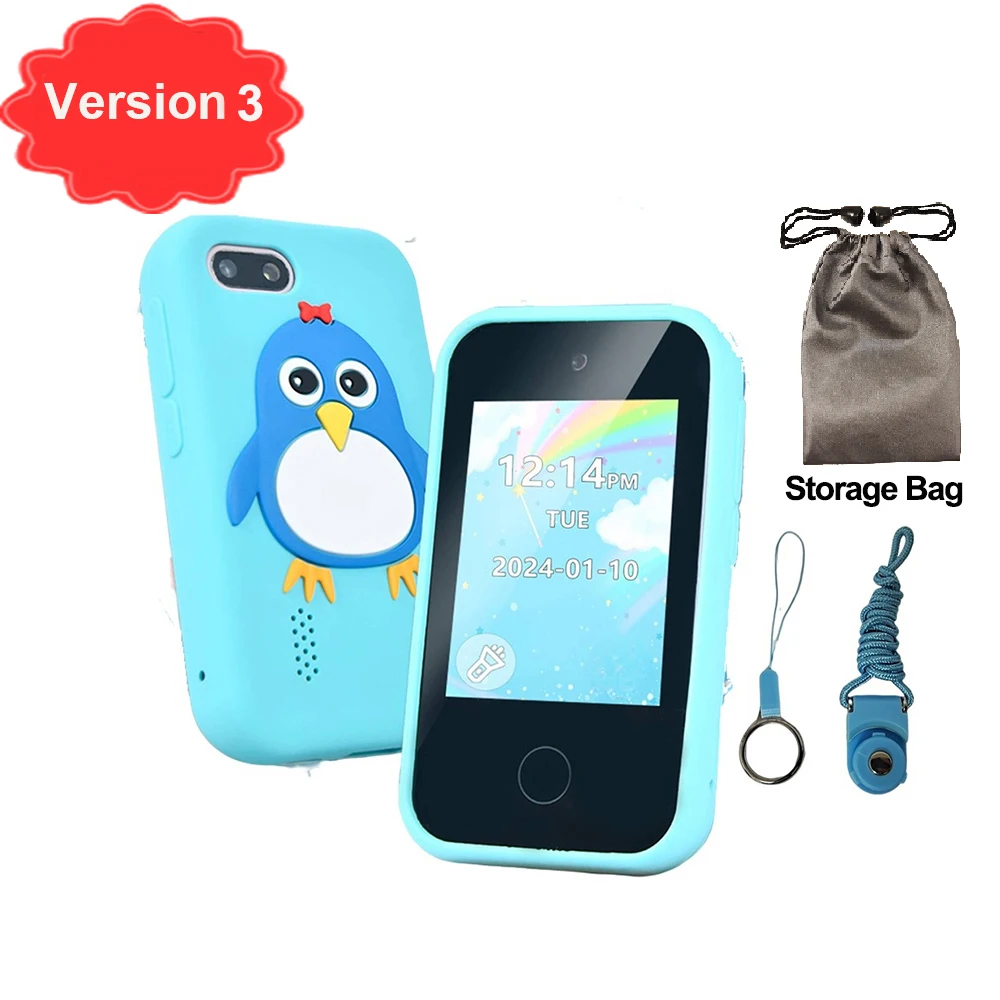 Smartphone Licorne Pour Enfant – Appareil Photo Double, 32 Go, Jeux, éducatif, Dès 3 Ans