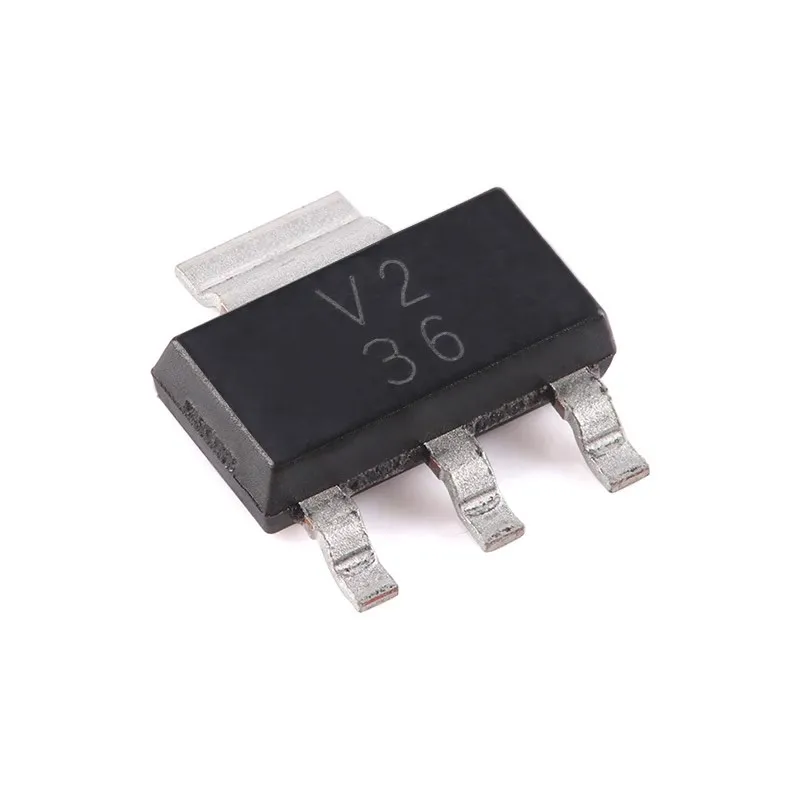 10pcs/Lot TLV1117IDCYR SOT-223-4 MARKING;V2 LDO Voltage Regulators Standard LDO Voltage Operating Temperature:- 40 C-+ 125 C