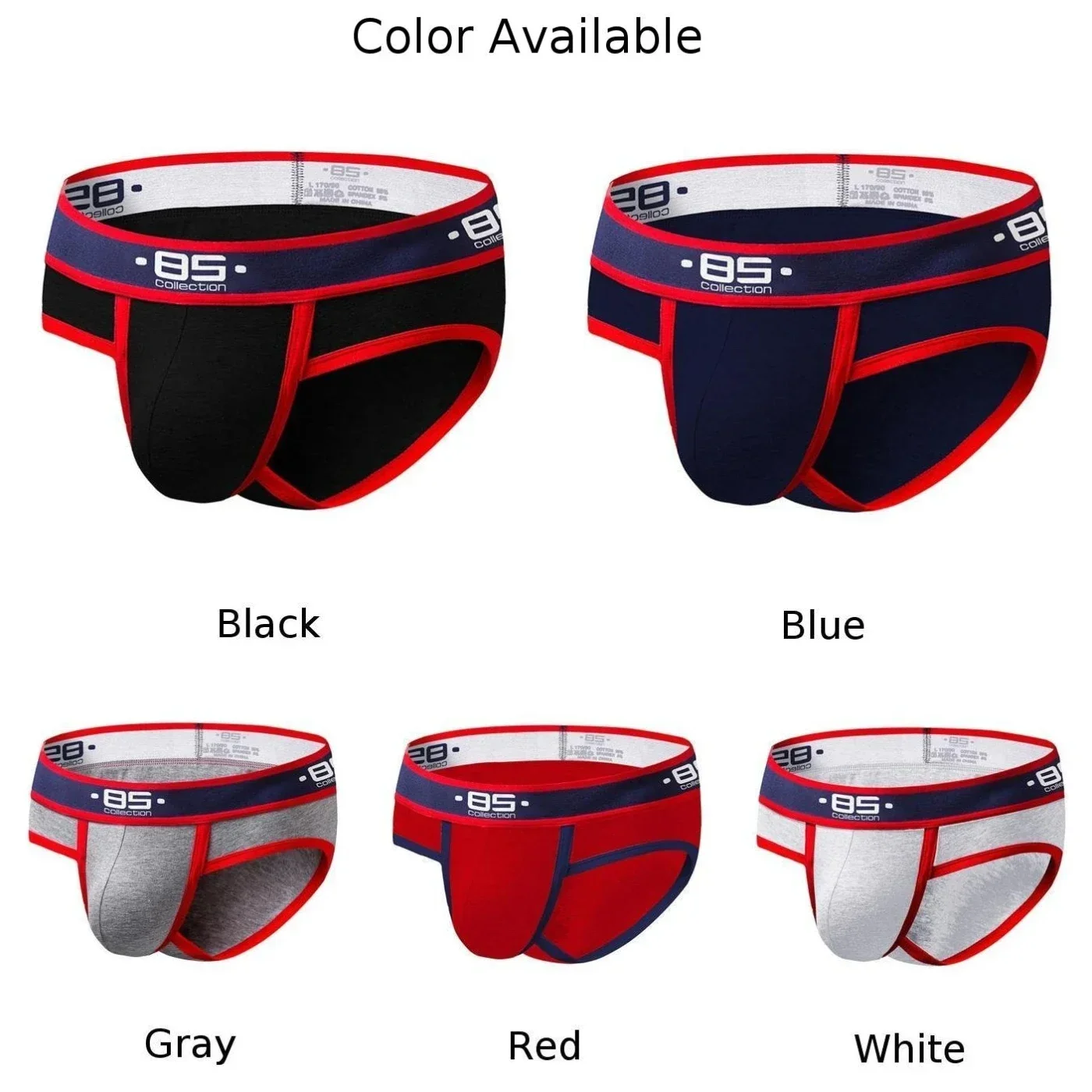 Мужские эластичные трусы, хлопковое нижнее белье с низкой талией, сексуальные U-образные выпуклые трусы, мягкие дышащие трусы, молодежные дышащие стринги