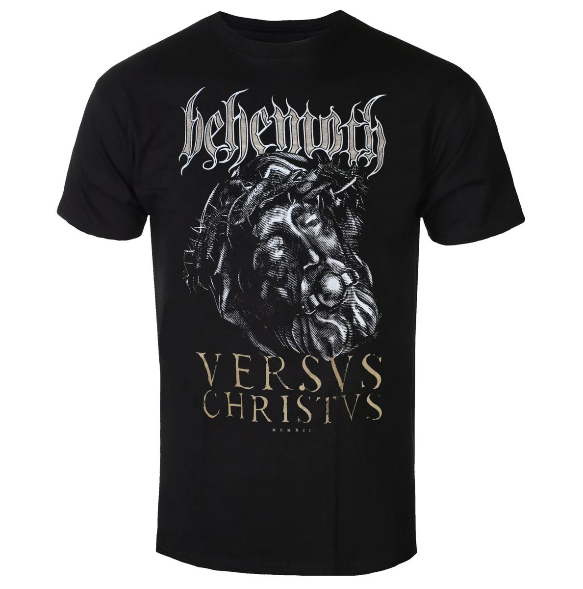 

Behemoth Versvs Christvs Clothing Pattern Printing Summer Luxury Brand Cotton Men's and Women's T-Shirts Short Sleeves