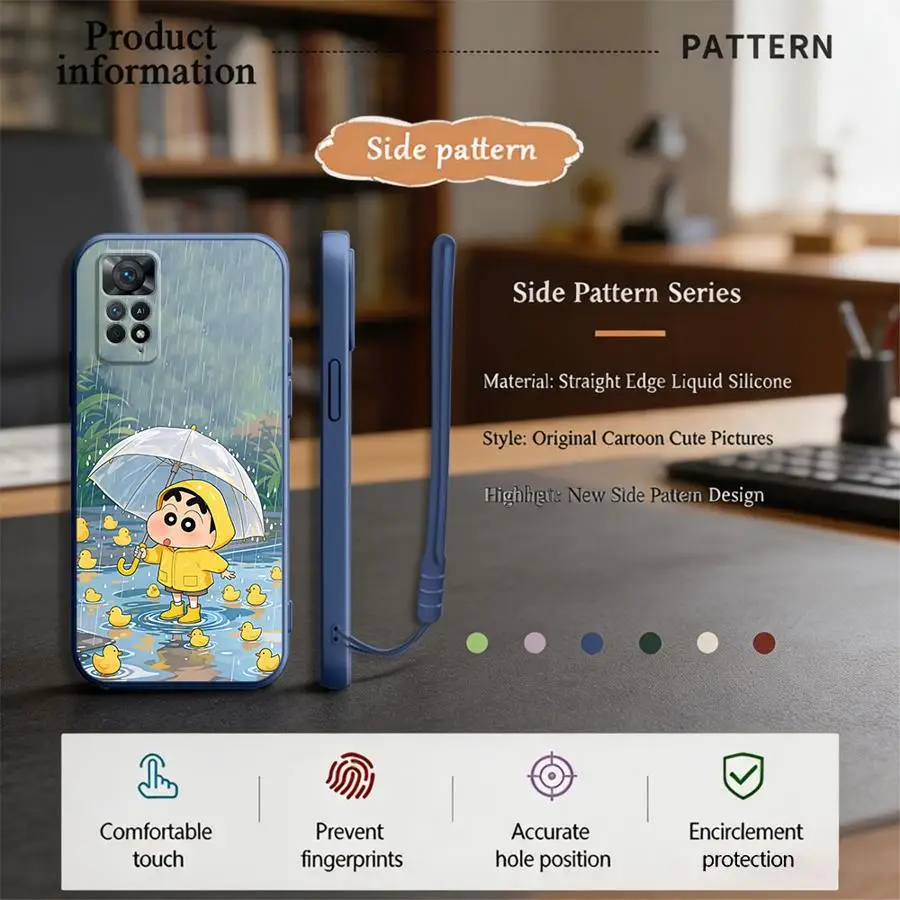 Shin-Chans Umbrella Case for Xiaomi Redmi K60 K40 14C A1 A2 A5 13C 9 8 10 A3x 12C Phone Cover view 5