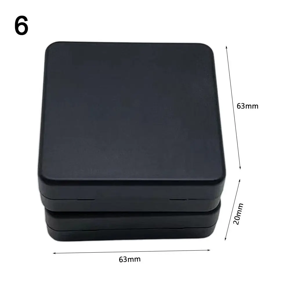 ABS Plastic DIY Housing Instrument Electronic Project Box Black Waterproof Electric Supplies 9 Styles PCB Power Box