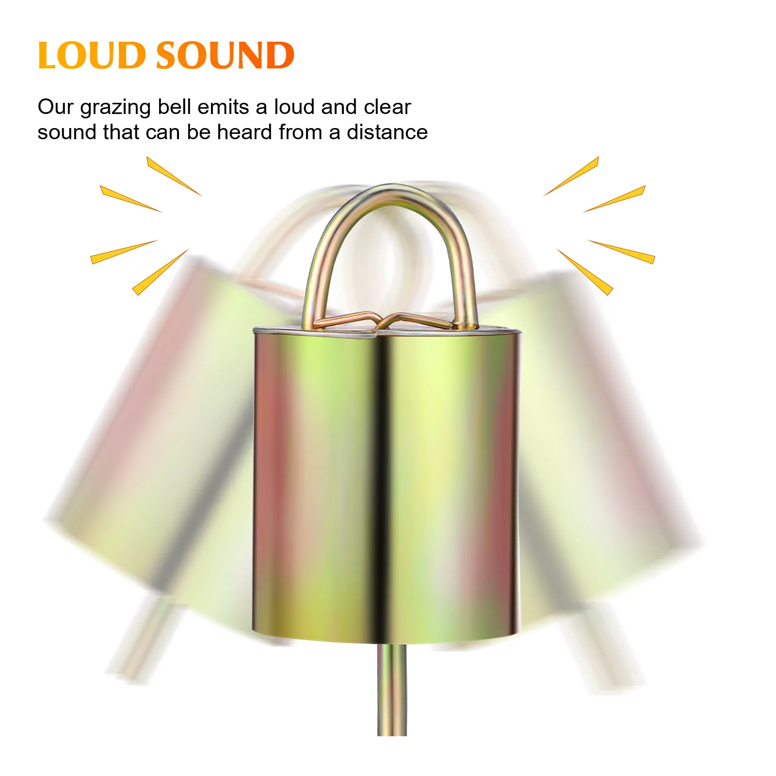 

8Pcs Copper Cow Bells Loud Rustic Grazing Bells for Goat Sheep Horse Livestock Farm Use Goat Bell Cow Grazing Bell