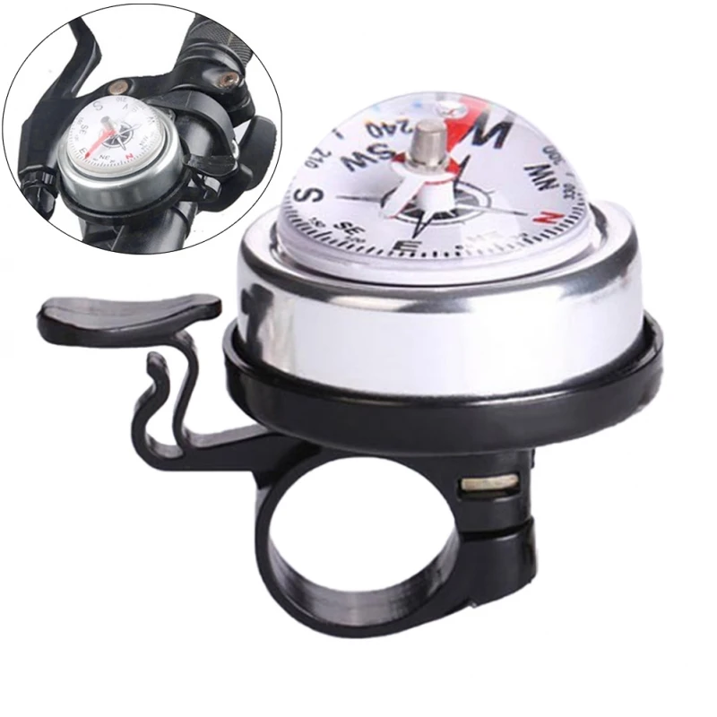 AliExpress NONE MTB Bike Compass Bell Mountain Bike Cycling Handlebar Ring Alarm Ring Down Horn Bell Accessory