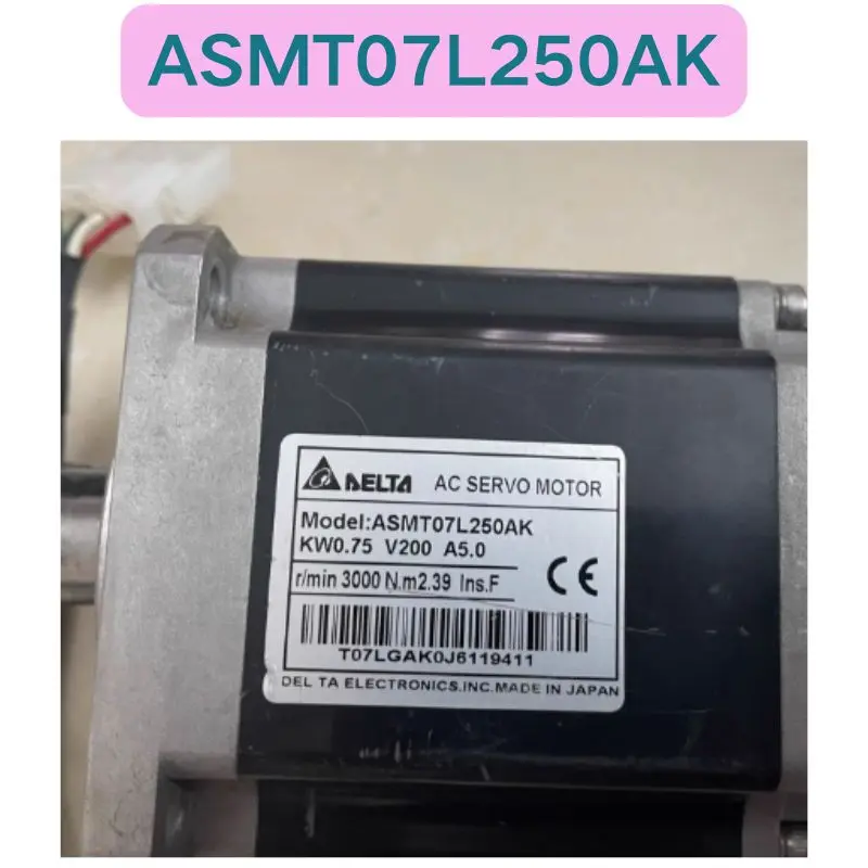 Second-hand ASMT07L250AK servo motor Functional test OK Fast delivery
