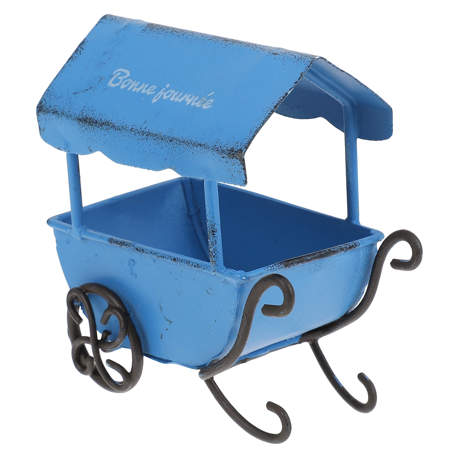 

Toy Cart Trolley Model Tinplate Ornament Retro Style Home Decor Craft Ornaments Photography Prop Fashion Accessories