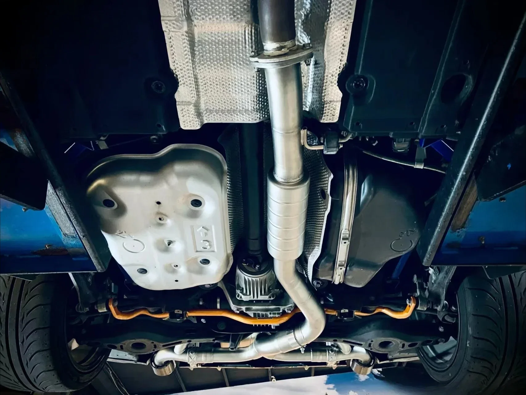 CGW New Design Exhaust Muffler Piping with Electric Valves for Toyota Yaris GR