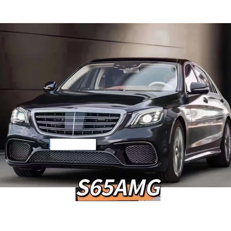 Auto Accessoires Facelift S65 Stijl Voor Achter Bumper Side Rokken Body Kit voor Nieuwe Mercedes Benz s Klasse W222 OEM 2228852001