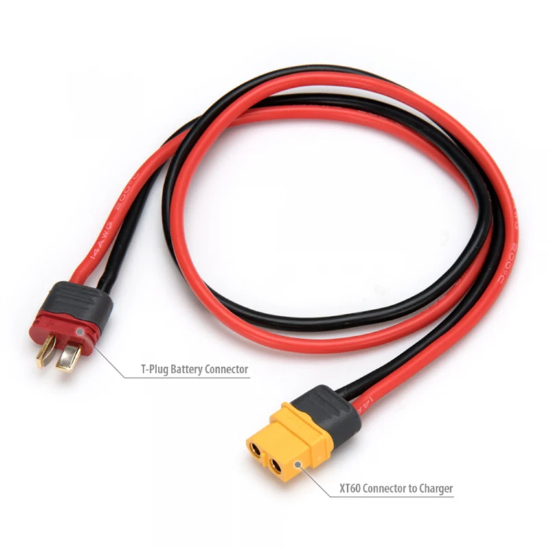 2pcs 14awg 30cm Charge Lead Cable  XT60H Female to Amass Deans Male Plug Connector Adapter for RC Model Hobby Boat Car Charger