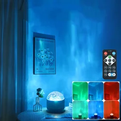 LED-Projektor Nachtlicht Sternen himmel Aurora Wasser Welligkeit Projektor USB gedreht Nachtlicht Schlafzimmer Wohnzimmer Dekor Weihnachts geschenk