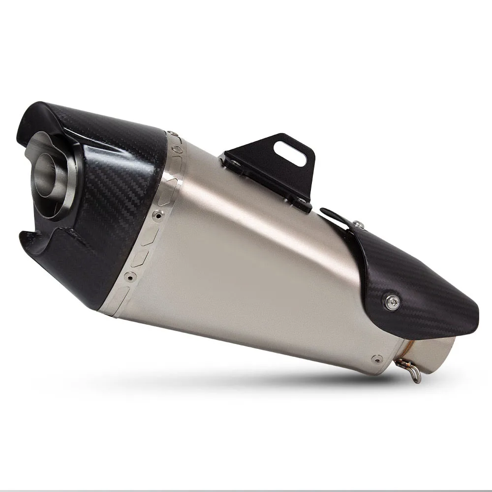 60mm universal motorcycle exhaust AT2 Muffler racing high quality tailpipe For RS660 XMAX 300 NSS750 MT-09 990 Duke ZX-6R