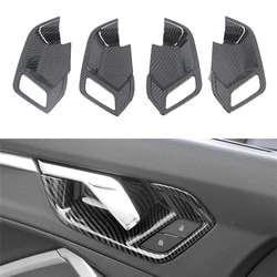 for Audi Q3 F3 Sportback 2019 2020 2021 2022 2023 Car Interior Accessories Door Handles Bowl Cover Trim ABS Plastic 4pcs