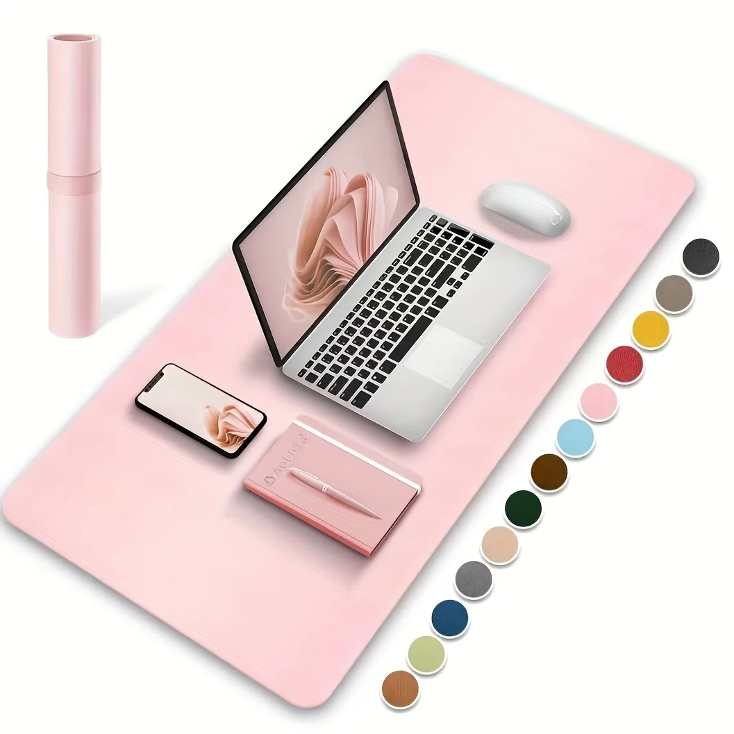 1pc Mouse Pad Desk Mat for Desk Solid Color Office Non-slip Base Learning mousemat PC Waterproof for Keyboard Desk Accessories