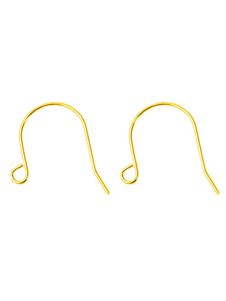 Genunie 18k Yellow Gold  DIY Acessories Bracelet AU750  Earrings Fine Jewelry Findings High diy0044