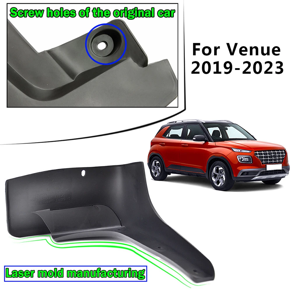 Flaps Mudguard Black Car Accessories Direct Replacement Front Rear Simple Design High Quality Practical To Use