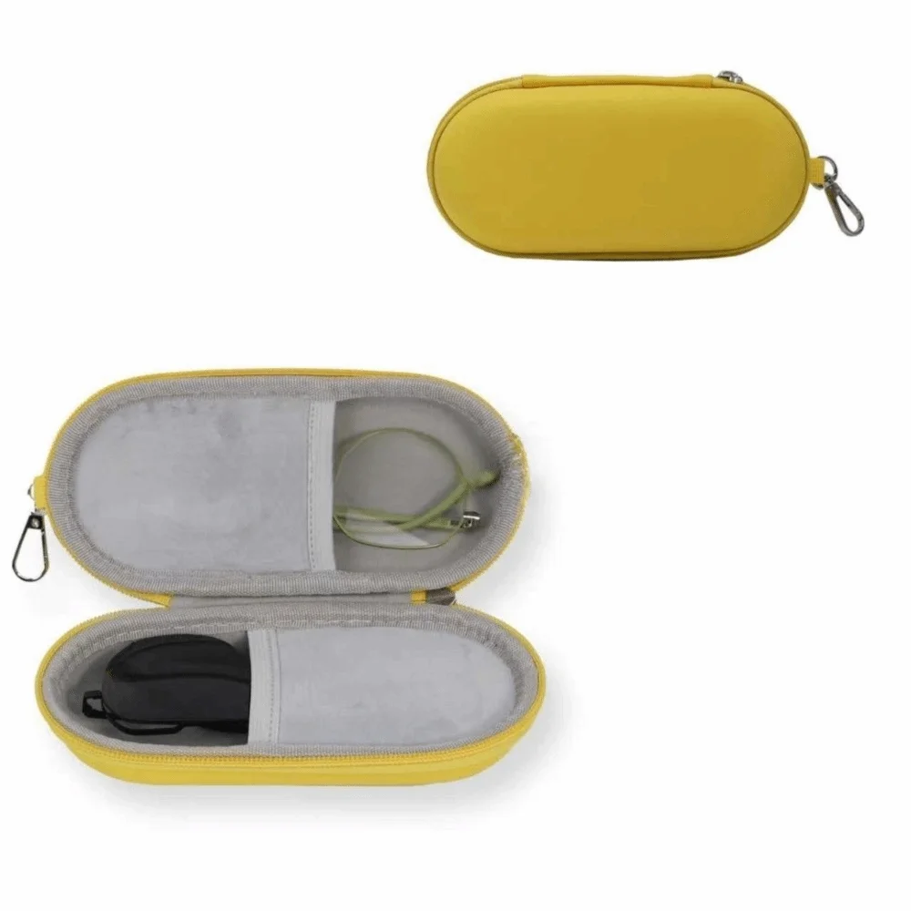 Simple PU Glasses Storage Bag Hard Shell Dual Eyeglasses Case Lightweight Large Capacity Sunglasses Cover Women