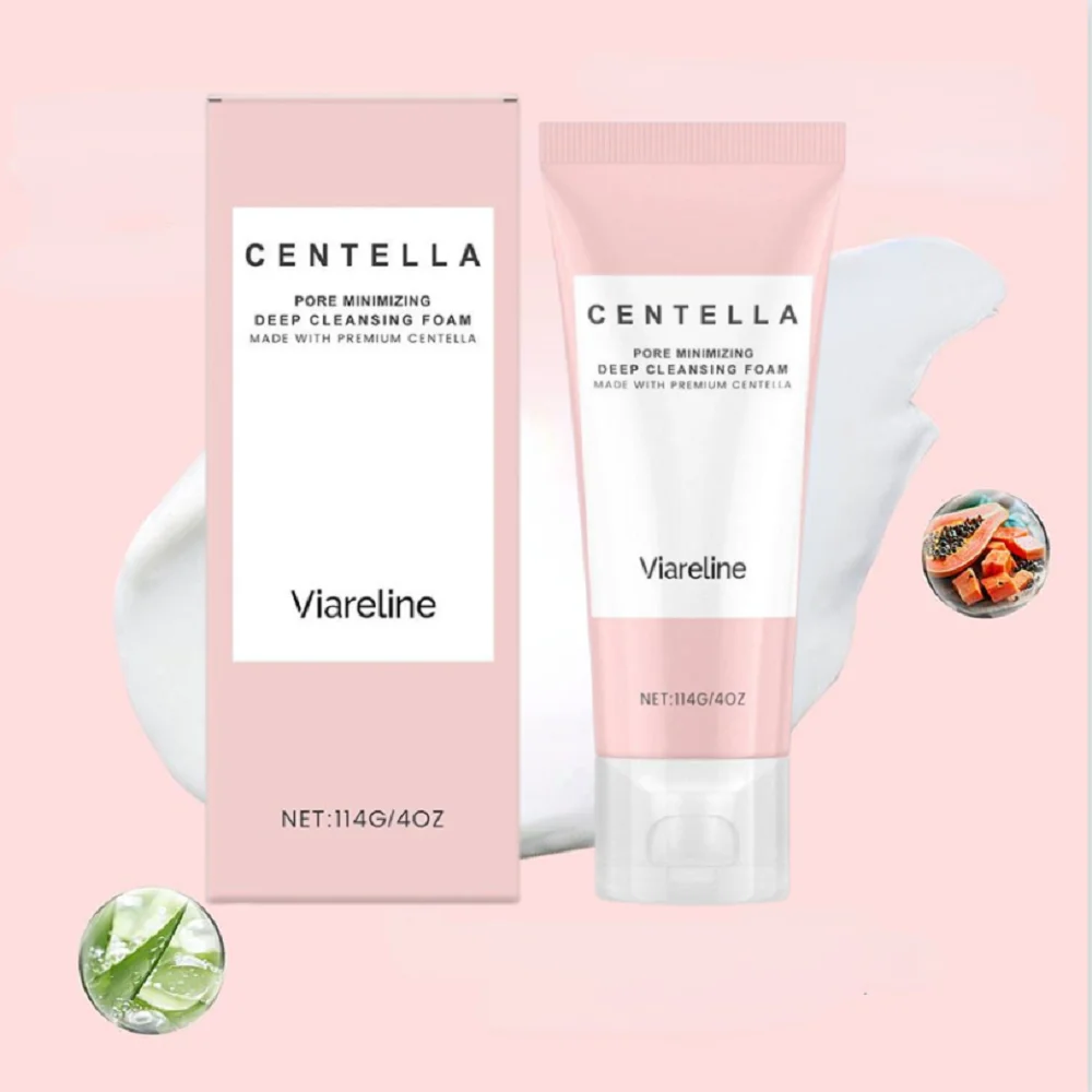 Pore Minimizing Deep Cleansing Foam Made With Premium Centella Asiatica, Repair Skin Barrier, Soothing Sensitive,Facial Cleanser