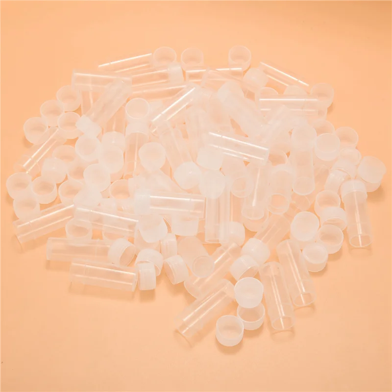 

BAAN-150X Plastic Sample Bottle 5Ml Test Tube Lab Small Vial Storage Container + Lid