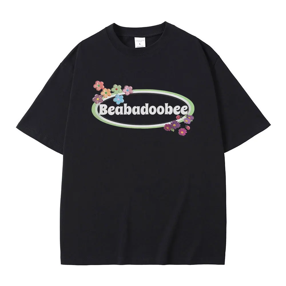

Beabadoobee Flowers Graphic T-shirt Men Women Fashion Oversized Short Sleeve T Shirts Unisex Casual Cotton T-shirts Streetwear