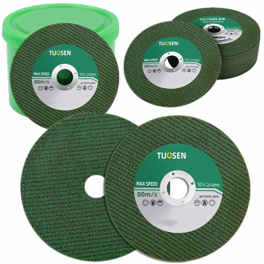 High Performance Cutting Discs-105mm Ultra-Thin Resin Cut Off Wheels for Angle Grinder, Durable Stainless Steel & Metal Blade
