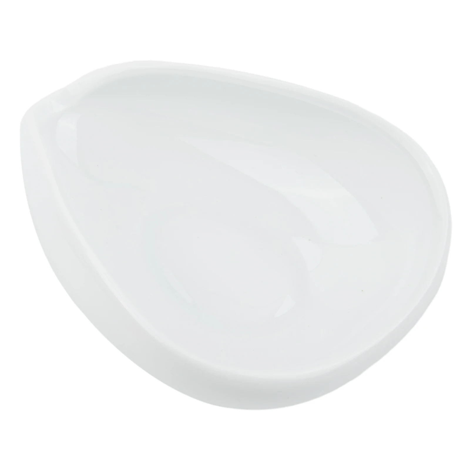 1pc White Coffee Bean Dosing Cup Irregular Shape Pottery Trays Shovel Household Supplies Kitchen Supplies 10.7cmx4cmx7.5cm