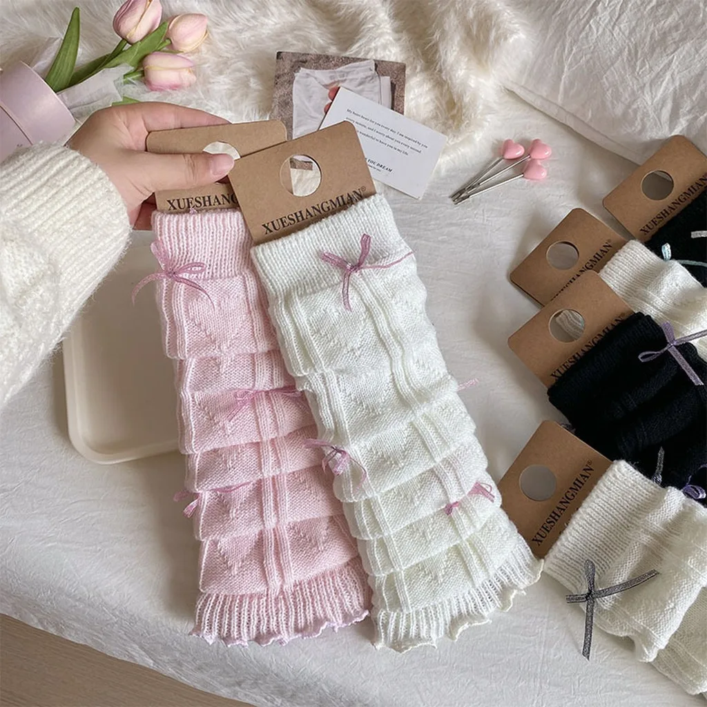 Women Leg Warmers Ruffled Japanese Ballet Leg Warmers Mid Calf Leg Warmers Mid Calf Calf Sock Covers For Ballet Outfits Mary