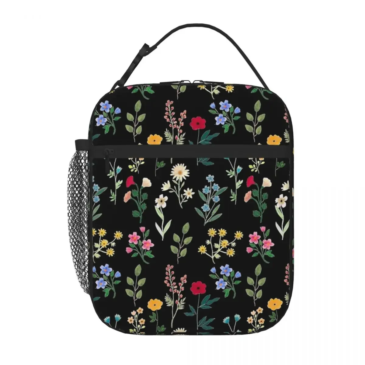 

Spring Botanicals Flower Insulated Lunch Bags Leakproof Reusable Thermal Bag Tote Lunch Box Work Travel Men Women