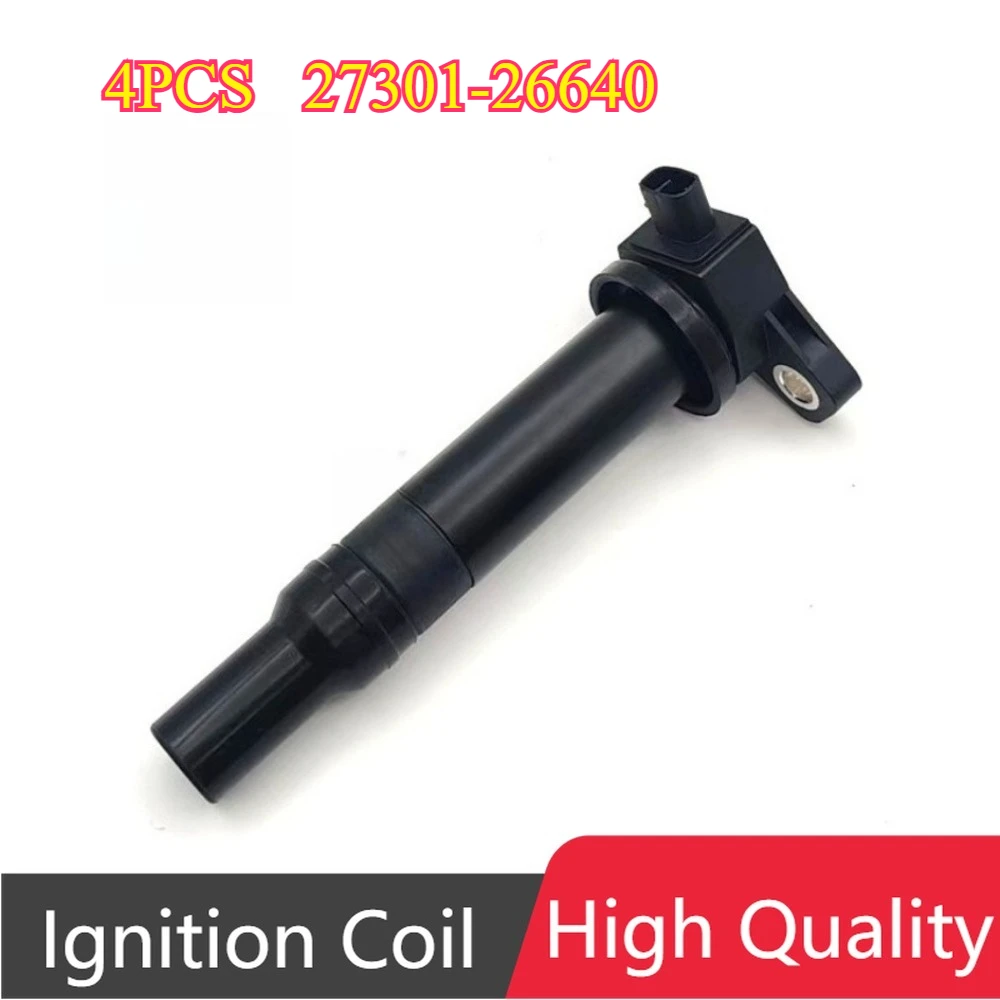 

4Pcs 27301-26640 2730126640 Ignition Coil For Hyundai Accent Kia Rio Rio5 Rondo Dodge Attitude 1.6L L4 2006-2011 UF-499 UF499