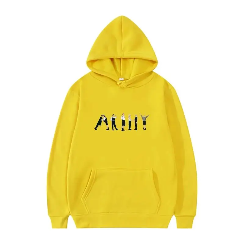 BTS Song Album Butter Printed Bts Fan Hooded Sweatshirt Casual Fashion Autumn and Winter Men and Women Fan Support Tops