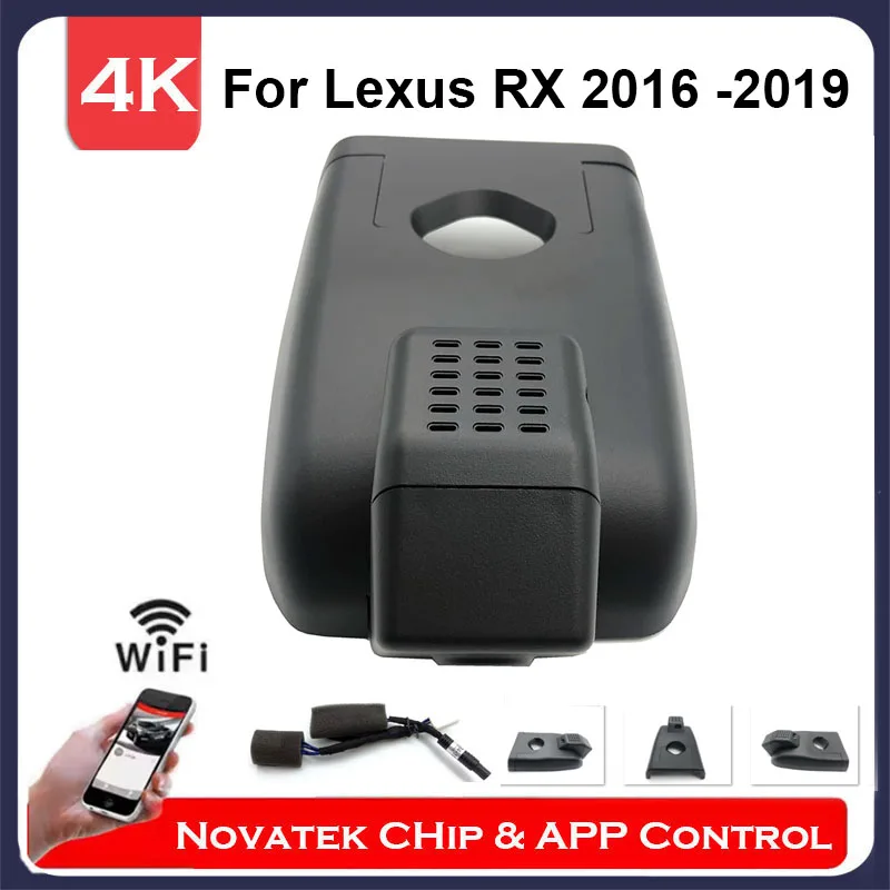 

4K HD Front And Rear Camera Wifi DVR OEM For Lexus RX X350 RX350h RX450h RX500h 2016 2017 to 2023 2024 Dash Camera APP Control