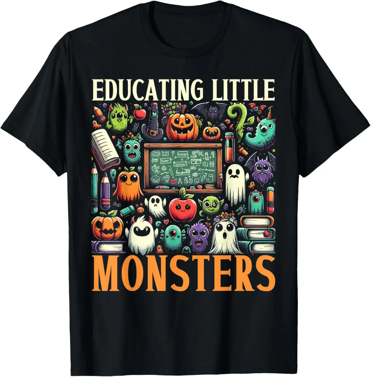 Costume d'Halloween Amusant pour Enseignant, T-Shirt Inquiet