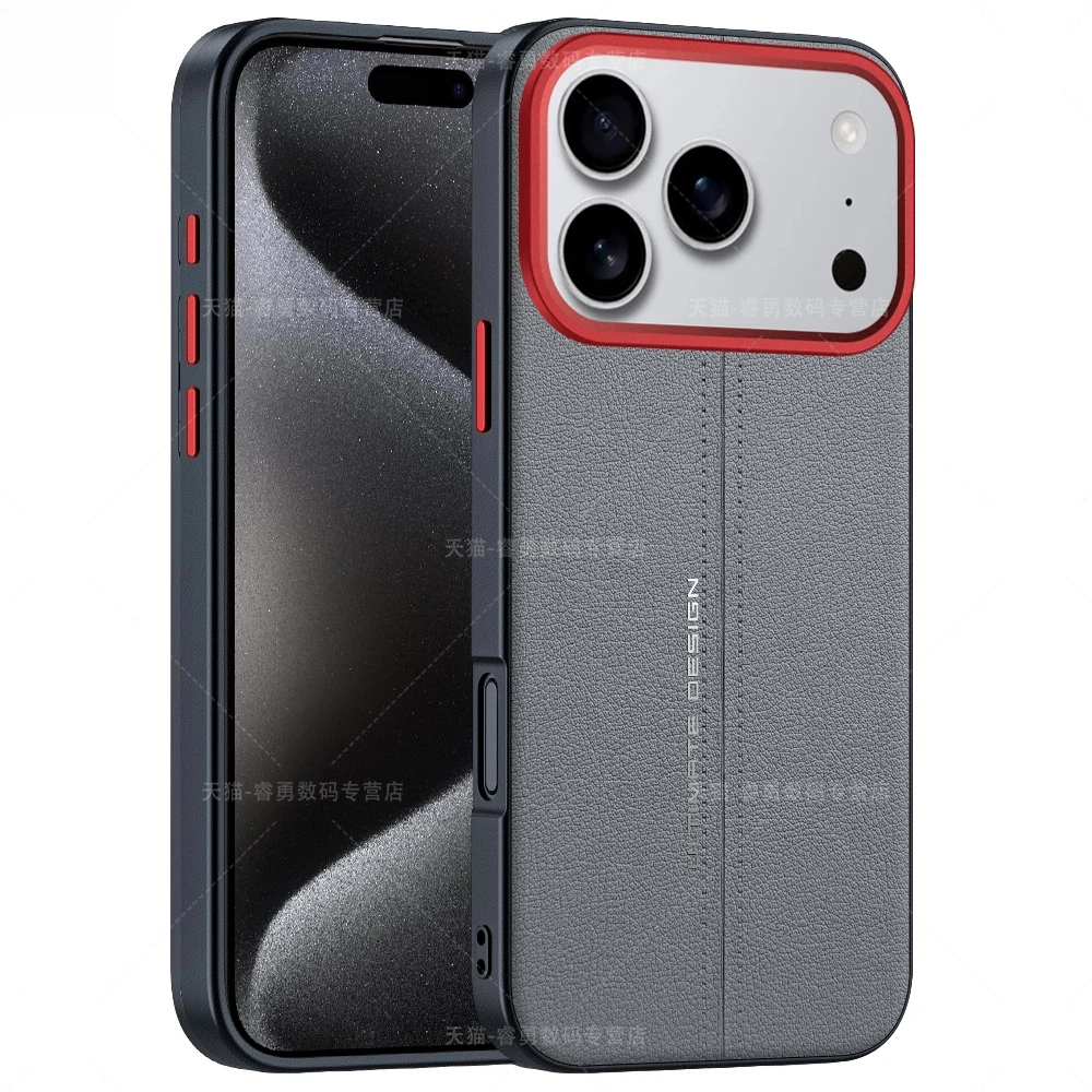 

Чехол для iPhone 17 Pro Max 17Air 17Pro, роскошный чехол из искусственной кожи, приятный для кожи чехол для телефона iPhone 17 Air 5G Shell