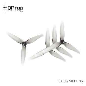 4pcs/20pcs HQProp T3.5X2.5X3 Gray CW CCW Poly Carbonate 3.5inch 3 Blades Propeller Brushless Motor for FPV Racing RC Drone Parts