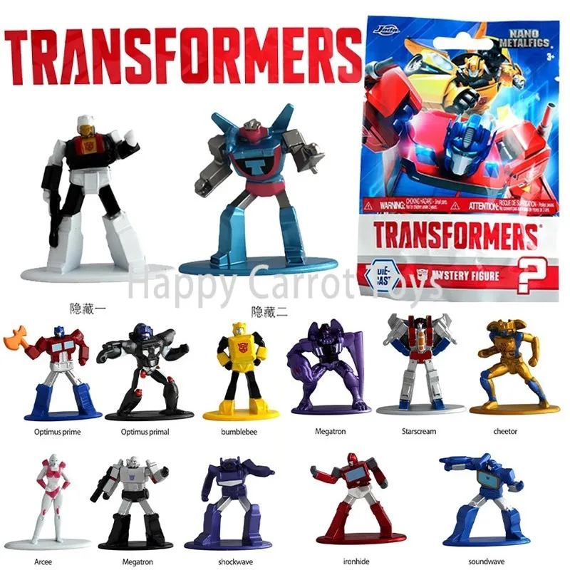 Jada Transformers 1.65 pulgadas Nano Metalfigs: Bolsa Sorpresa Misteriosa de Mini Figuras de Metal Fundido a Presión, Regalo Coleccionable G1 Beast Wars