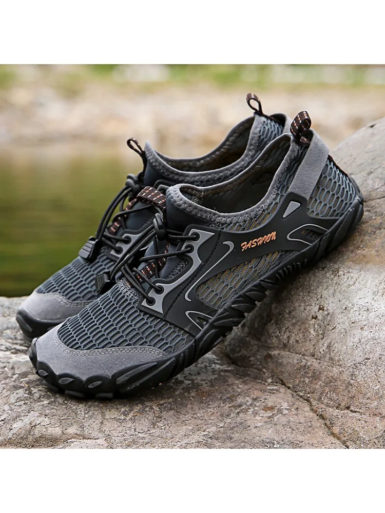 Chaussures d'eau pour hommes Trekking chaussures de randonnĂ©e Drainage plage Aqua chaussure sĂ©chage rapide natation pieds nus sandale plongĂ©e pĂȘche surf Sneaker