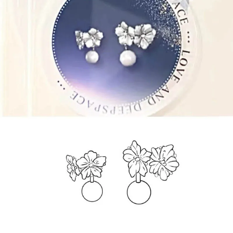 Game Love And Deepspace Zayne Rafayel Caleb Cosplay Earring Pearl Shell Earstuds Earwear Women Jewelry Wedding Accessories Gift