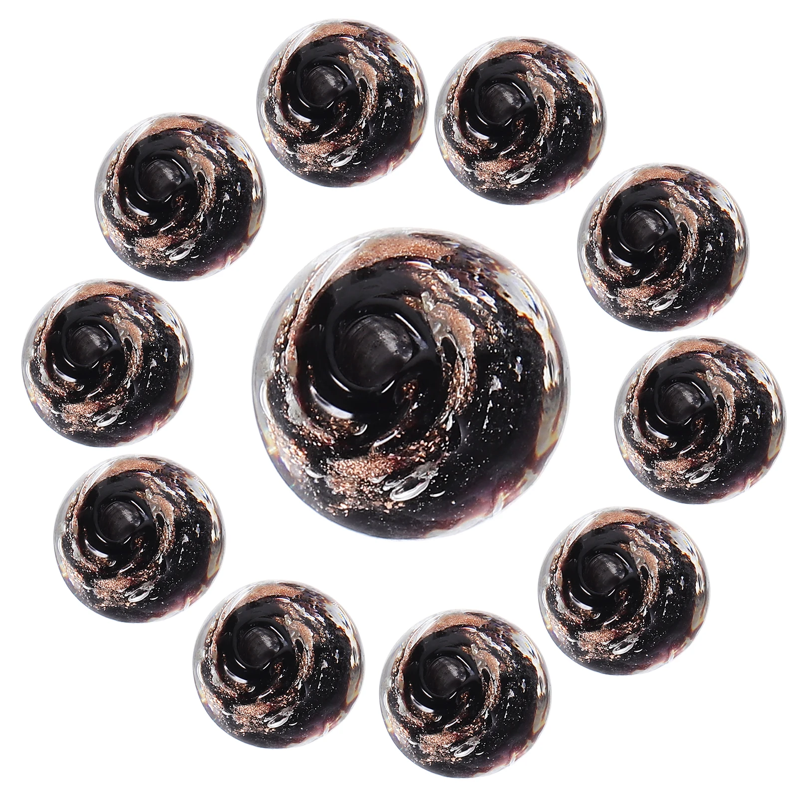 

50 Pcs Luminous Glass Bead Bracelet Making Jewelry Spacer Beads for Bracelets Crafting Necklace