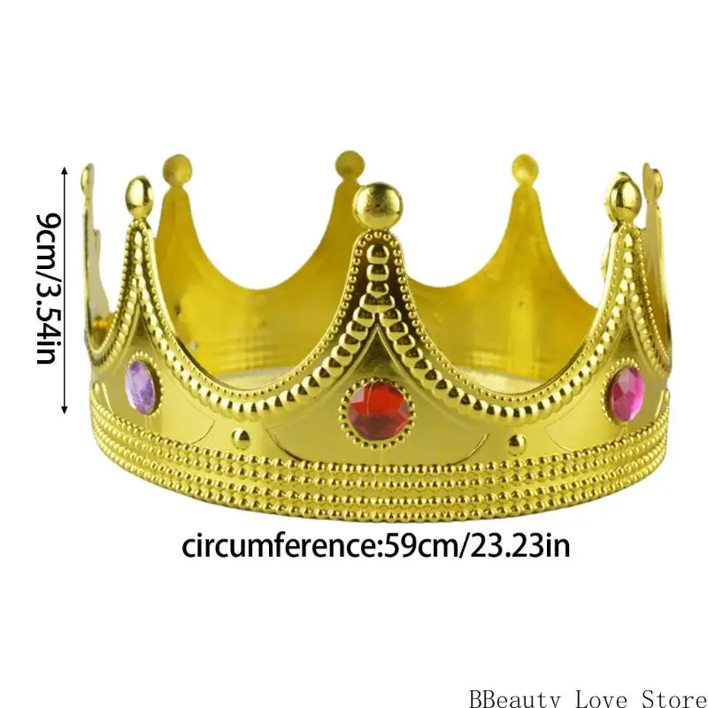 Principato Cappello Crown Crown Cappello Crown Golden King Crown Crown Accessorio per copricapo Principocommetti.