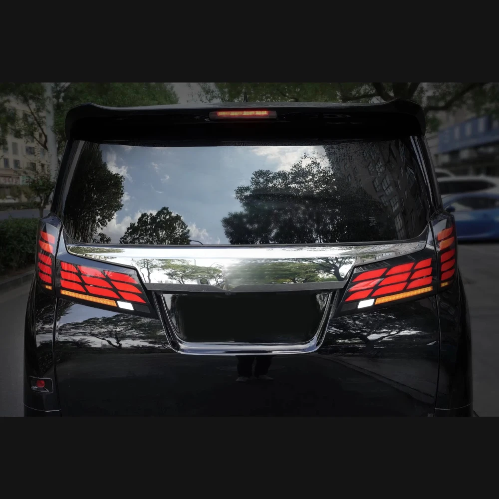 for Toyota Alphard Vellfire 2015-2023 Led Tail Lamp Back Rear Light DRL Driving Brake Reverse Light Sequential Turn Signal Light