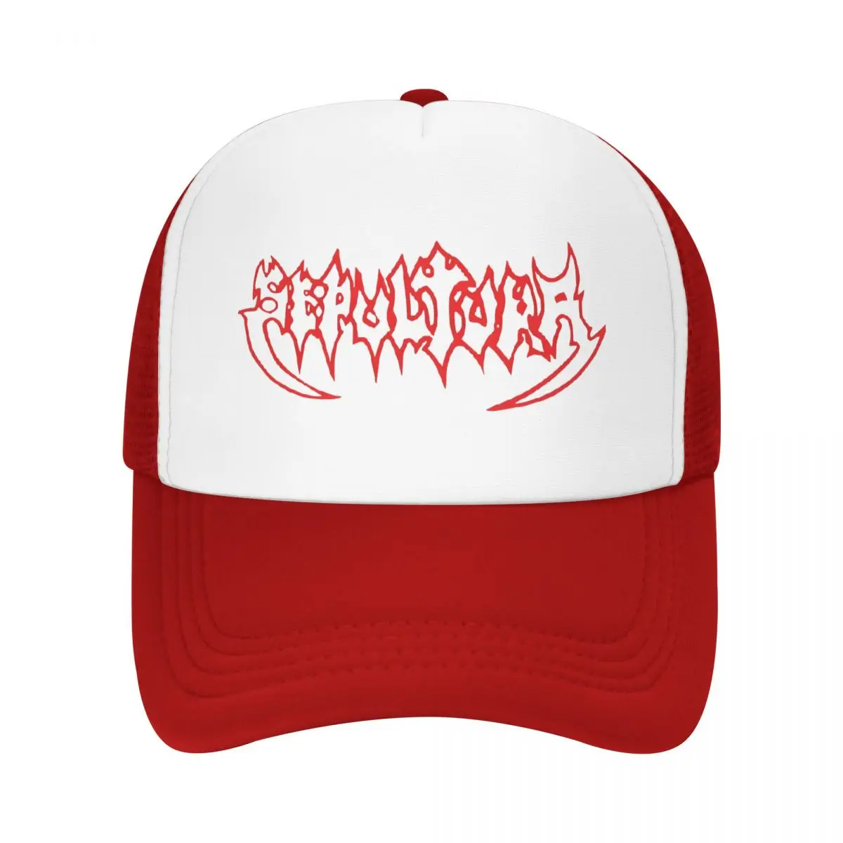 Sepultura Heavy Metal Band Logo Outfit Mesh Foam Hat Summer Cooling Thrash Metal Mesh-back Baseball Cap Leisure Adjustbale