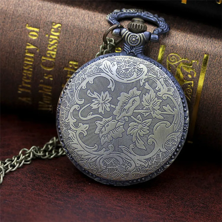 12 Stuks Set Vintage Luxe Chinese Dierenriem Carving Quartz Zakhorloge Voor Mannen Vrouwen Gegraveerd Fob Ketting Man Klok