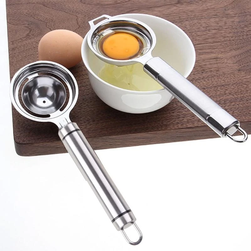 Egg Yolk White Separator Separates Stainless Steel Sieve Kitchen Tool Utensil,Durable Stainless Steel Kitchen Utensil & Baking T
