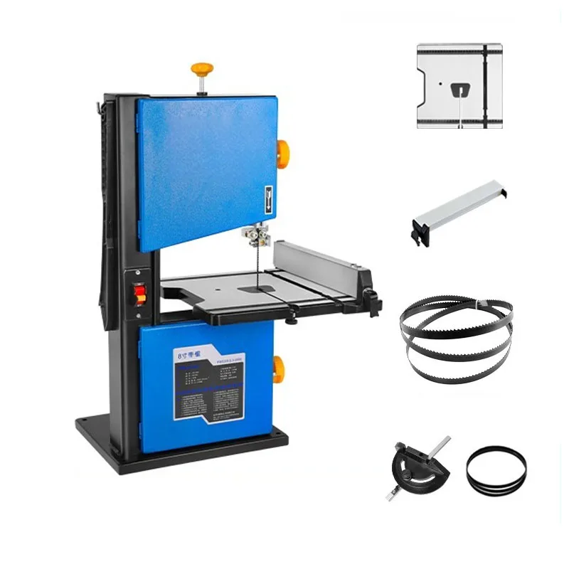 8 Inch Woodworking Band Sawing Machine Desktop Wire Saw Jigsaw Metal 85MM Cutting Tools 350W 220V Table Saw