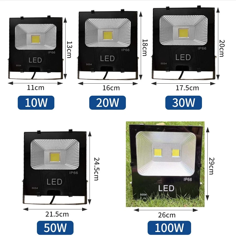 LED Floodlight 10W 20W 30W 50W COB Flood Light Waterproof IP65 Wall Lamp Projector For Garden Outdoor Lighting AC 85-265V