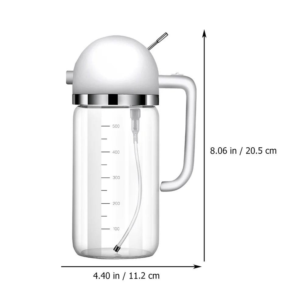 

Premium Oil Sprayer Auto Open Close Mechanism Transparent Bottle with Scale Measurement Practical Kitchen Tool for Home